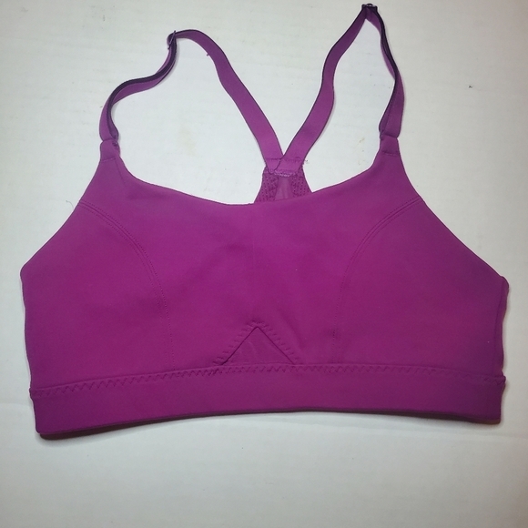 Athleta All in Bra Sculptek fuschia pink medium support sports bra XS - Picture 2 of 7